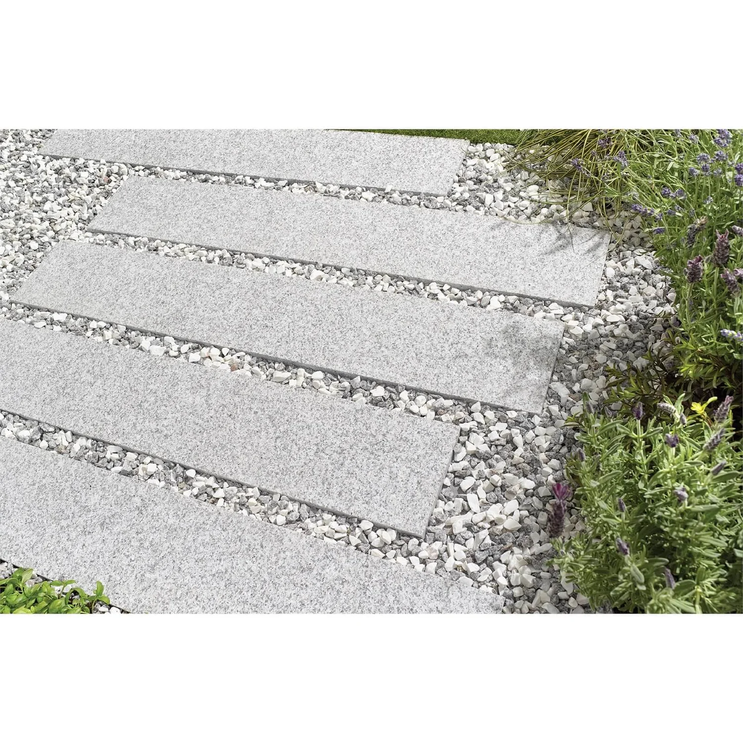 Granite Paving 600 X 200mm Light Grey (Full Pack) 4 Granite Paving 600 X 200mm Light Grey (Full Pack) - Image 2