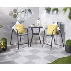 Granite Diamond Paving 450 X 450mm Dark Grey - Pack Of 78 -GreenScape Sales Store 12835394 1054832984254602