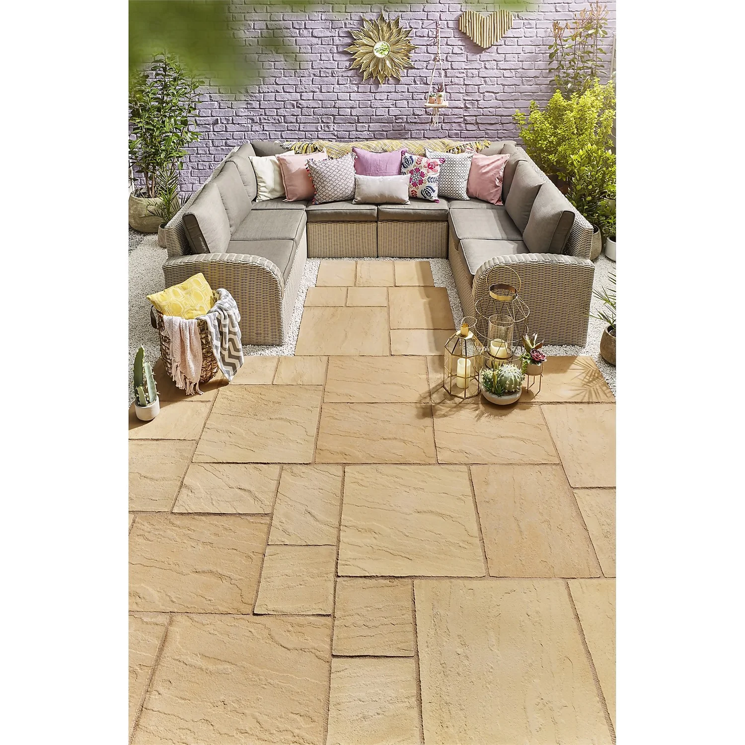 Chantry Paving 300 X 300mm Gold (Full Pack) 4 Chantry Paving 300 X 300mm Gold (Full Pack) - Image 2