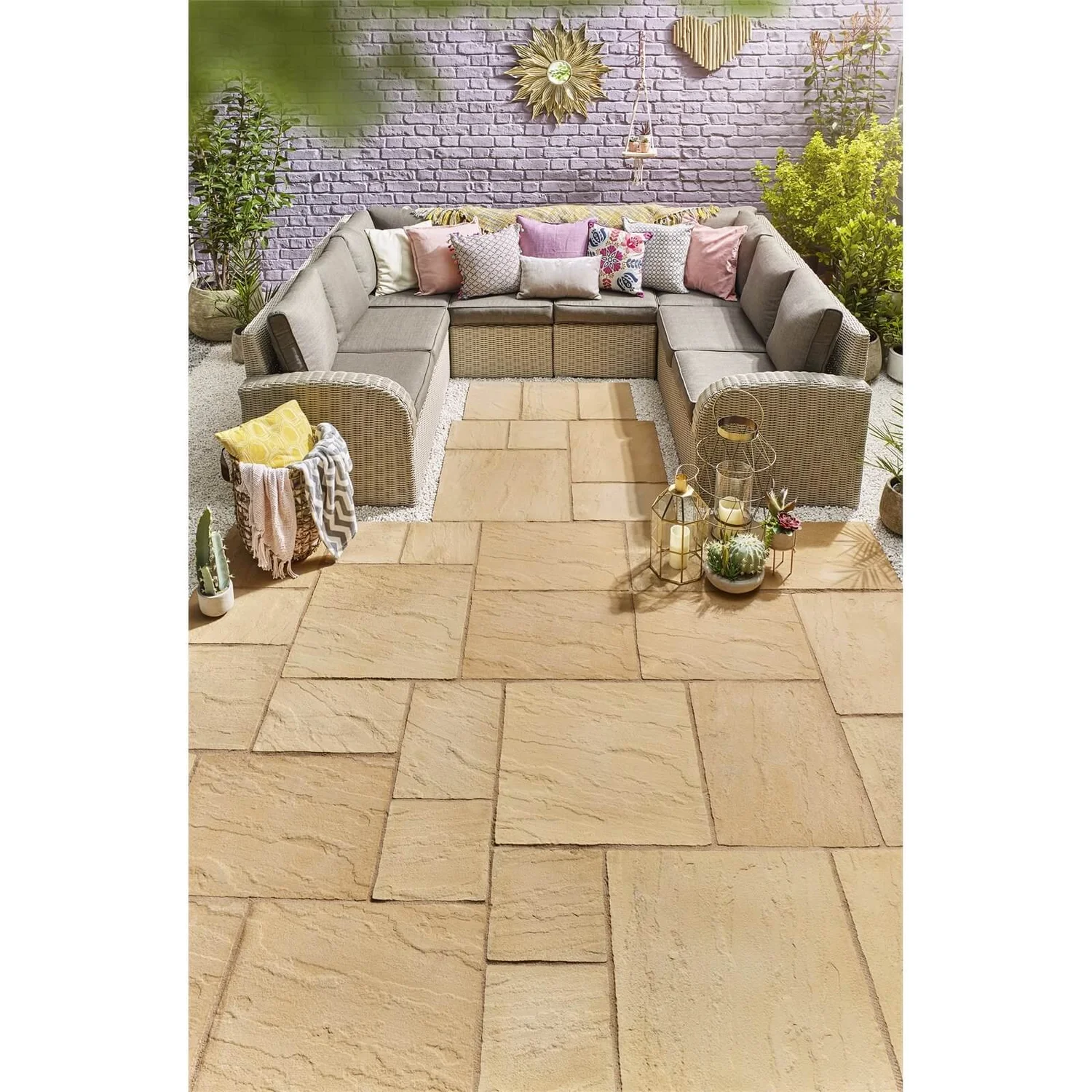 Chantry Paving 600 X 600mm Gold (Full Pack) 4 Chantry Paving 600 X 600mm Gold (Full Pack) - Image 2