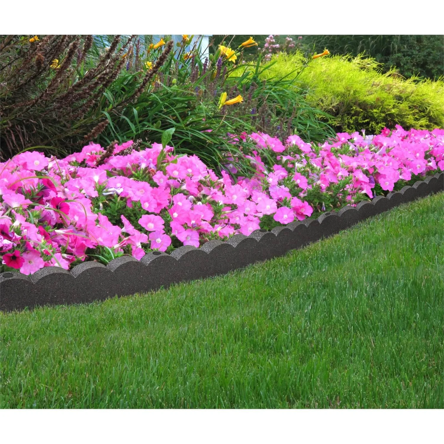 Scalloped Rubber Border Edging - Grey 3 Scalloped Rubber Border Edging - Grey