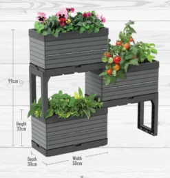 Modular Planter Set - Grey -GreenScape Sales Store 12836339 1784853672800836
