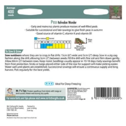 Mr. Fothergill's Pea Kelvedon Wonder (Pisum Sativum) Seeds -GreenScape Sales Store 12838775 1994832980394934