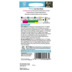 Mr. Fothergill's Pansy Swiss Giants Mixed (Viola X Wittrockina) Seeds -GreenScape Sales Store 12839730 1974833226048494