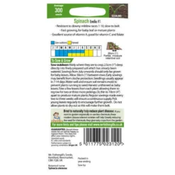 Mr. Fothergill's Spinach Emilia F1 (Spinacia Oleracea) Seeds -GreenScape Sales Store 12839732 2834833228095136