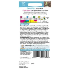 Mr. Fothergill's Sweet Pea Bouquet Mixed (Lathyrus Odoratus) Seeds 5 Mr. Fothergill's Sweet Pea Bouquet Mixed (Lathyrus Odoratus) Seeds -GreenScape Sales Store 12842005 7424832978121465