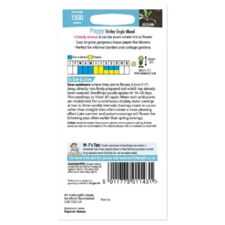 Mr. Fothergill's Poppy Shirley Single Mixed Seeds -GreenScape Sales Store 12842149 6624833194903331