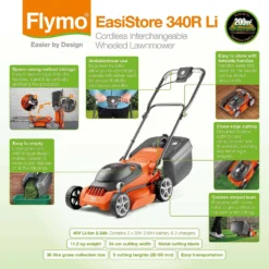 Flymo EasiStore 340 Li -GreenScape Sales Store 12882303 9844853413897194
