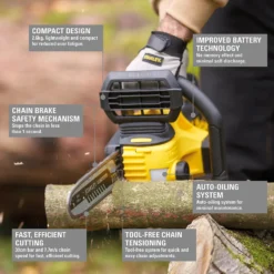 STANLEY FATMAX V20 18V Cordless 30Cm Chainsaw (Sfmccs630M1-Gb) -GreenScape Sales Store 12882310 1165052745702899