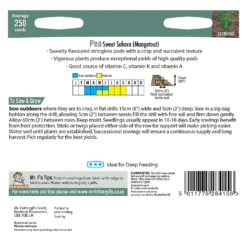 Mr. Fothergill's Pea Mangetout Sweet Sahara Seeds 5 Mr. Fothergill's Pea Mangetout Sweet Sahara Seeds -GreenScape Sales Store 12882723 7624843574396892