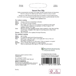 RHS Sweet Pea Jilly Seeds -GreenScape Sales Store 12882731 2114843575145098