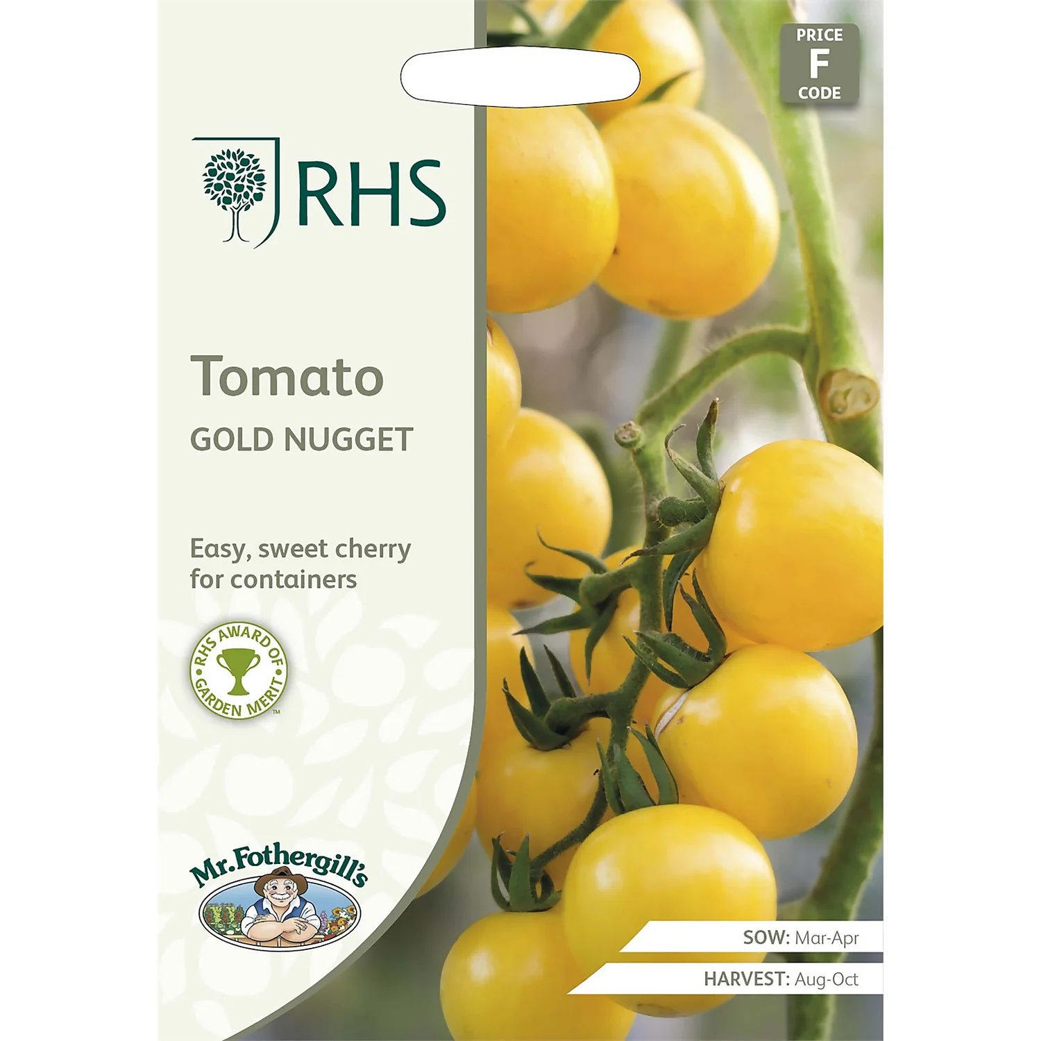 RHS Tomato Gold Nugget Seeds 3 RHS Tomato Gold Nugget Seeds