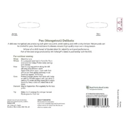 RHS Pea Mangetout Delikata Seeds 5 RHS Pea Mangetout Delikata Seeds -GreenScape Sales Store 12882737 1924843575389967