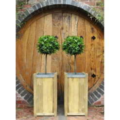 Forest Garden Wooden Slender Planter -GreenScape Sales Store 12884312 5704843349000184