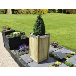 Forest Garden Wooden Slender Planter -GreenScape Sales Store 12884312 8764843348936836