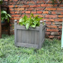 Homebase Medium Wooden Planter Grey 8 Homebase Medium Wooden Planter Grey -GreenScape Sales Store 12885225 1235013038298744