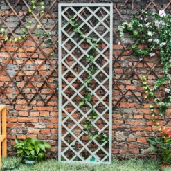 1.8m X 60cm Wooden Trellis Panel - Green -GreenScape Sales Store 12885322 8735013038776833
