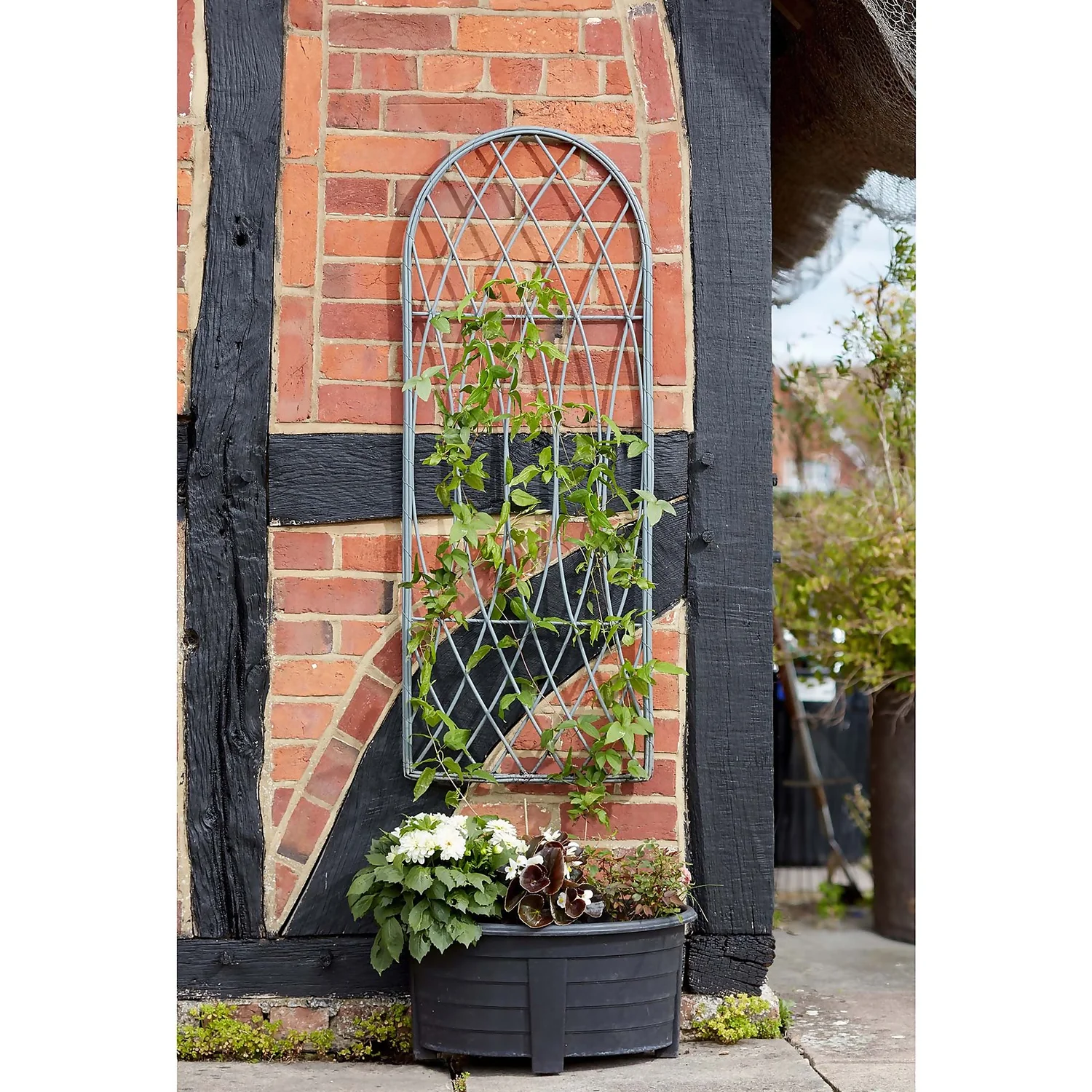 Faux Willow Arched Trellis - 1.2 X 0.45m 4 Faux Willow Arched Trellis - 1.2 X 0.45m - Image 2