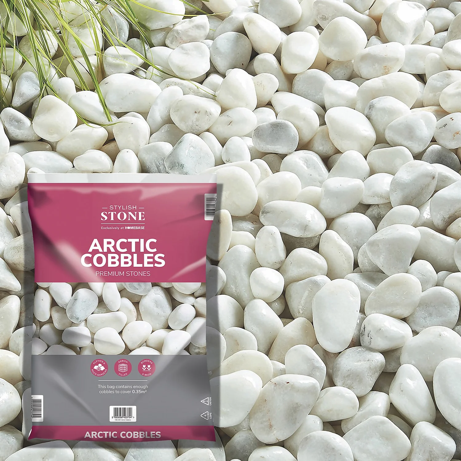 Stylish Stone Premium Arctic Cobbles Large - 19kg 3 Stylish Stone Premium Arctic Cobbles Large - 19kg