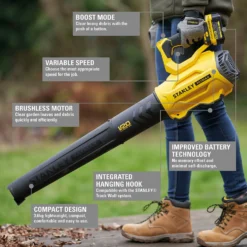 STANLEY FATMAX V20 18V Cordless Brushless Blower (Sfmcbl7M1-Gb) 14 STANLEY FATMAX V20 18V Cordless Brushless Blower (Sfmcbl7M1-Gb) -GreenScape Sales Store 12885849 7835052745693389