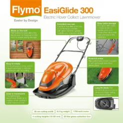 Flymo 1700W EasiGlide Electric Hover Lawn Mower - 30cm -GreenScape Sales Store 12885897 1864846118755047