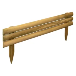Forest Horizontal Log Garden Border Edging - 80cm -GreenScape Sales Store 12887248 2394917242358990