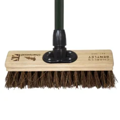 Charles Bentley Charnwood Bassine Wooden Garden Broom - 300mm -GreenScape Sales Store 12890894 1654915831672224