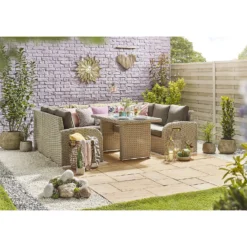 Stylish Stone Chantry Paving Patio Kit 10.22 Sqm Gold -GreenScape Sales Store 12891100 1344843737800649