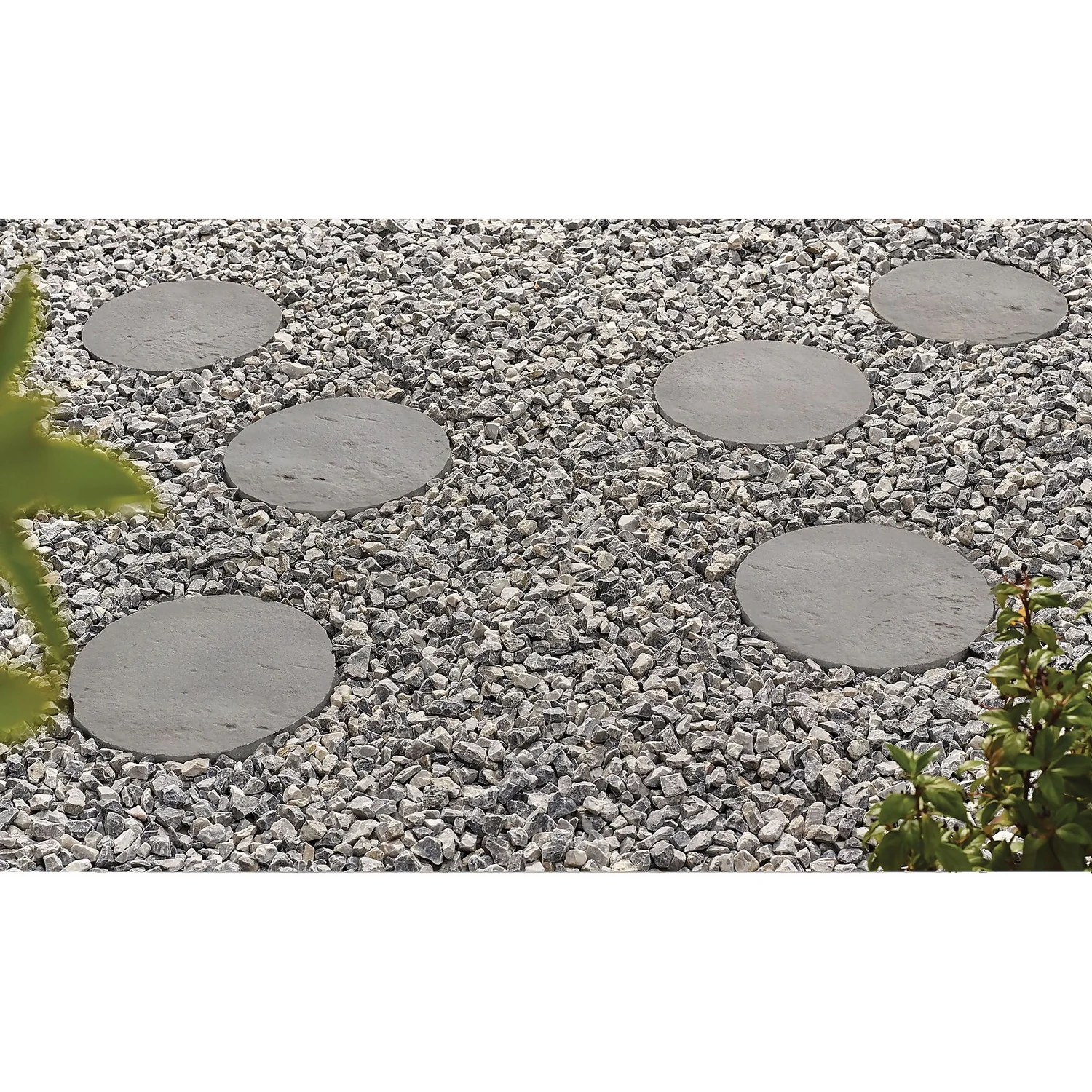 Stylish Stone 300mm Graphite Stepping Stone 3 Stylish Stone 300mm Graphite Stepping Stone