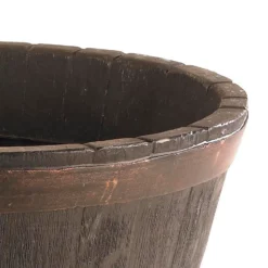 Oakwood Barrel Planter -GreenScape Sales Store 12940717 1984927493051391