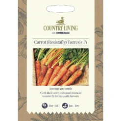Country Living Carrot Resistafly Tozresis F1 Seeds