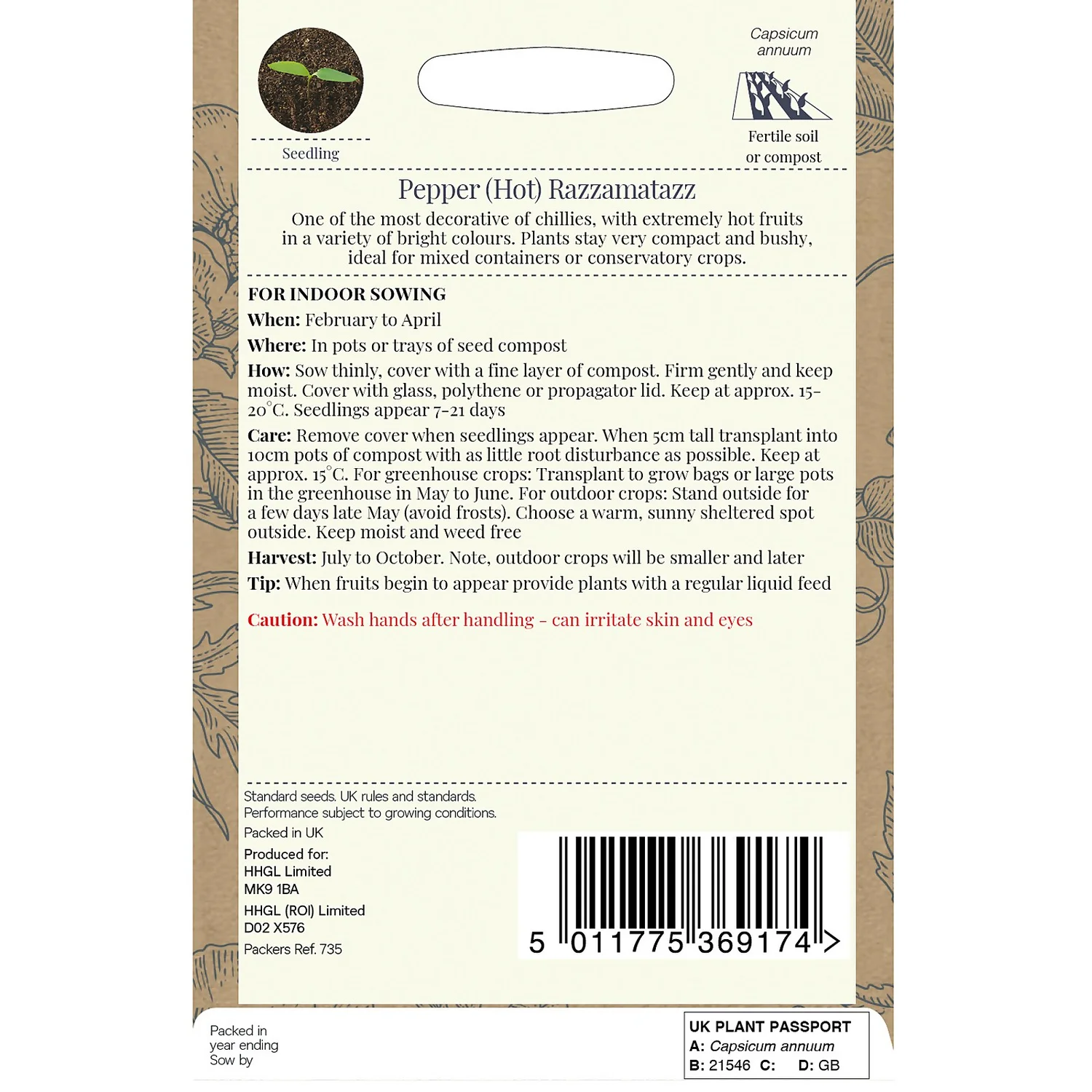 Country Living Pepper Hot Razzamatazz Seeds 4 Country Living Pepper Hot Razzamatazz Seeds - Image 2