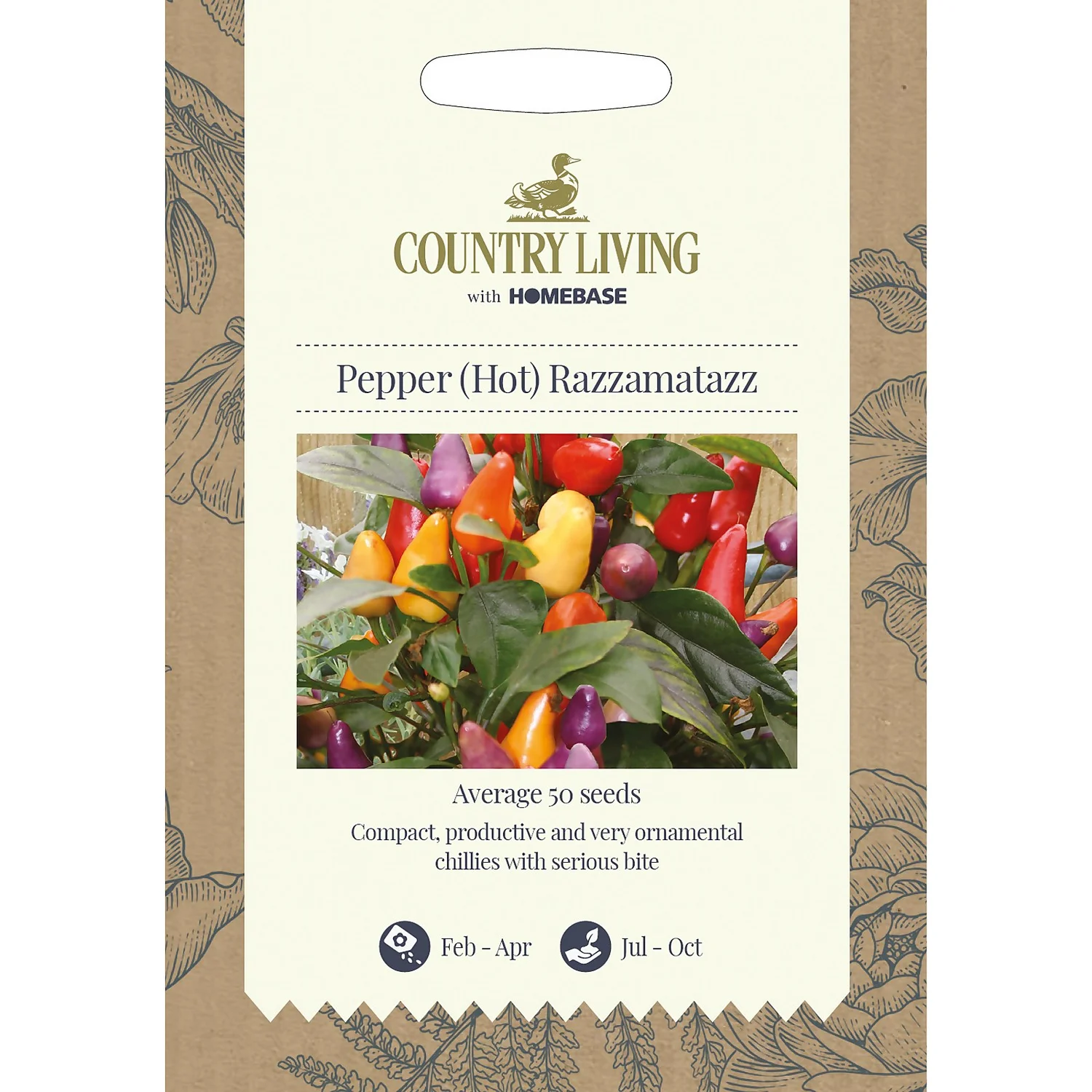 Country Living Pepper Hot Razzamatazz Seeds 3 Country Living Pepper Hot Razzamatazz Seeds