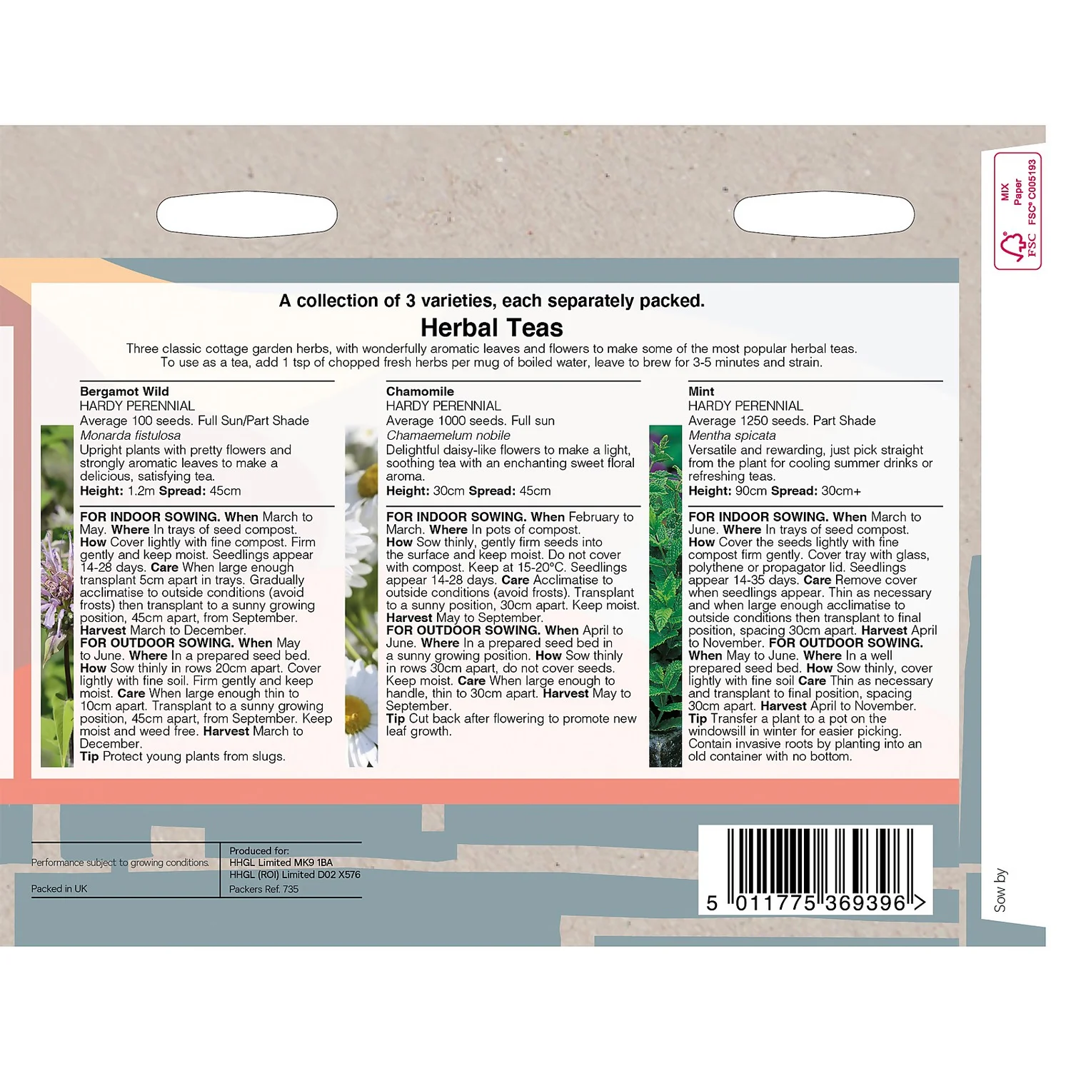 House Beautiful Herbal Teas Seeds 4 House Beautiful Herbal Teas Seeds - Image 2