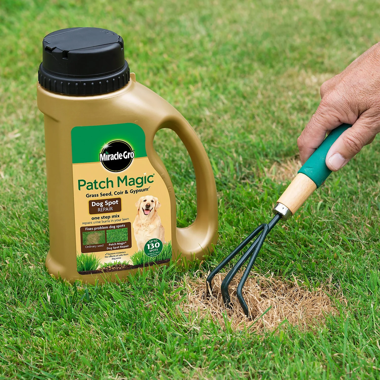 Miracle-Gro Patch Magic Dog Spot Repair Grass Seed - 130 Spots 4 Miracle-Gro Patch Magic Dog Spot Repair Grass Seed - 130 Spots - Image 2