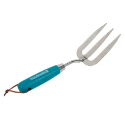 House Beautiful Stainless Steel Hand Fork With A Teal Painted Hardwood Handle -GreenScape Sales Store 13188707 3154928022220770