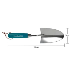 House Beautiful Stainless Steel Hand Trowel With A Teal Painted Hardwood Handle -GreenScape Sales Store 13188708 1614928022769752