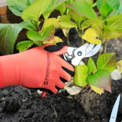 House Beautiful Gardening Gloves - Orange & Black 12 House Beautiful Gardening Gloves - Orange & Black -GreenScape Sales Store 13188715 1084928026753869