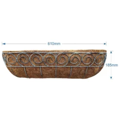 Distress Finish Wall Trough With Coco Liner - 61cm -GreenScape Sales Store 13221622 1854902150175446