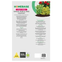 Homebase Peat Free Shrub Rose Tree Compost - 50L -GreenScape Sales Store 13280765 1044935607570398