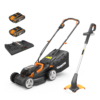 WORX 40V WG927E Cordless Lawn Mower & Trimmer Twin Pack - 34cm -GreenScape Sales Store 13280772 1534944645465063