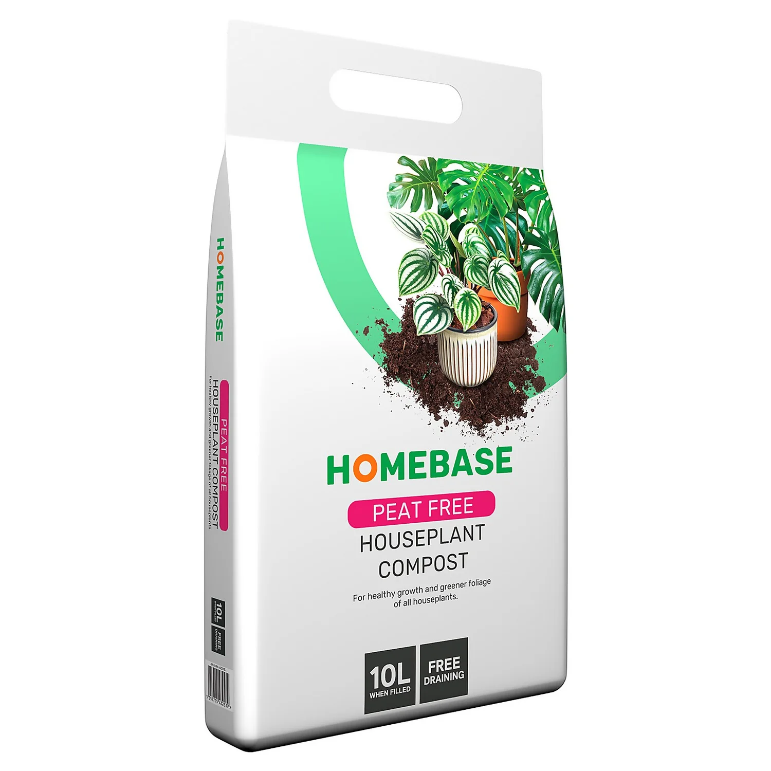 Homebase Peat Free Houseplant Compost -10L 3 Homebase Peat Free Houseplant Compost -10L