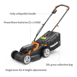 Worx 40V WG779E.2 Cordless Lawn Mower - 34cm 12 Worx 40V WG779E.2 Cordless Lawn Mower - 34cm -GreenScape Sales Store 13326411 1834944645706683