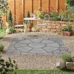 Stylish Stone Chantry Circle Paving Kit 1.5m Graphite -GreenScape Sales Store 13452042 1654935551664633
