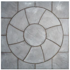 Stylish Stone Chantry Twist Circle Paving Kit 1.5m Graphite -GreenScape Sales Store 13452058 1824935551693658