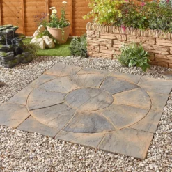 Stylish Stone Chantry Twist Circle Paving Kit 1.5m Antique 12 Stylish Stone Chantry Twist Circle Paving Kit 1.5m Antique -GreenScape Sales Store 13452071 1404935334092090