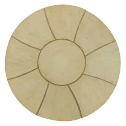 Stylish Stone Chantry Twist Circle Paving Kit 1.5m Gold