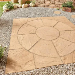 Stylish Stone Chantry Squaring Off Paving Kit 1.5m Gold -GreenScape Sales Store 13452076 1344935333791052