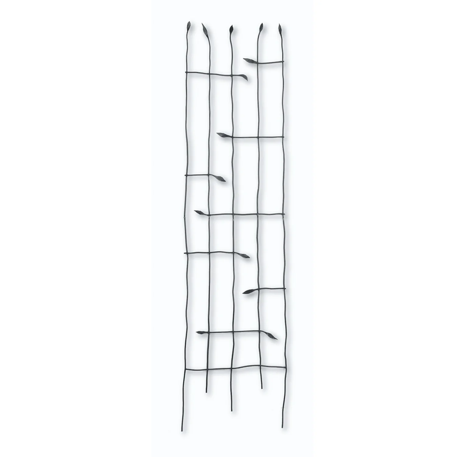 Panacea Forged Twig With Leaves Garden Trellis - Black - 184 X 59cm 3 Panacea Forged Twig With Leaves Garden Trellis - Black - 184 X 59cm