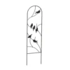 Panacea Perching Birds Pot Garden Trellis - Black - 102 X 25cm